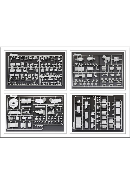 5007 1/35 Ölçek, M1A1/ A2 Abrams Tankı, İç Detaylı, Plastik Model kiti