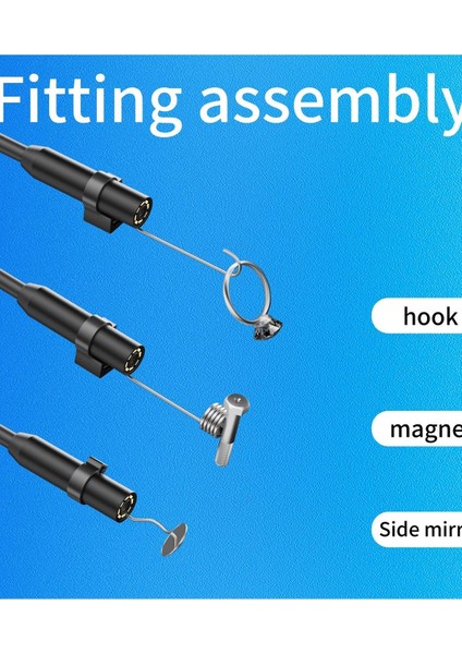 Endoskop Yılan Video Kamera Ios Uyumlu Led’li 10 Metre 7 mm Sert Kablo 2mp Full Hd indirimleri