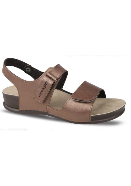 Kadın Ortopedik Rahat Sandalet Olıva-11