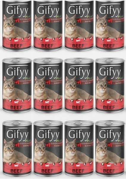 Plus Biftekli Yetişkin Kedi Konservesi