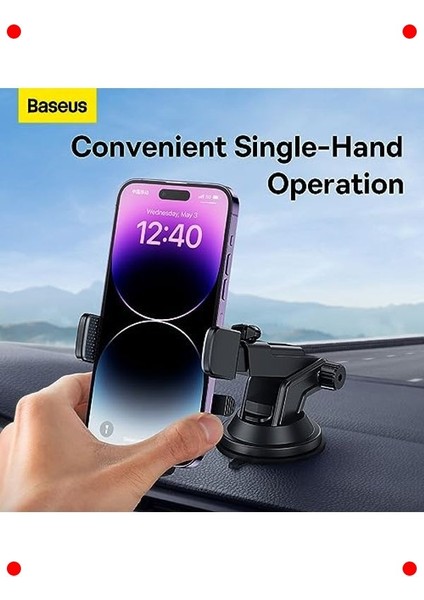 Kelepçeli Araç Içi Telefon Tutucu Seti (Siyah) fiyatları