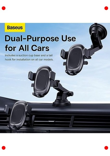 Kelepçeli Araç Içi Telefon Tutucu Seti (Siyah) indirimleri