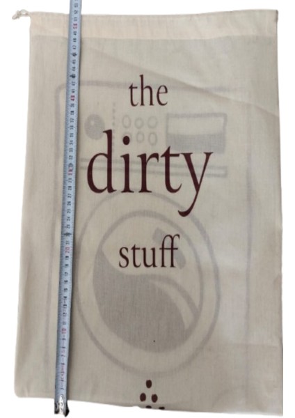 1 Adet Eni 45 cm Yüksekliği 50 cm Ham Bez Kirli Camaşır Torbası Resimdekinin Aynısı fiyatları