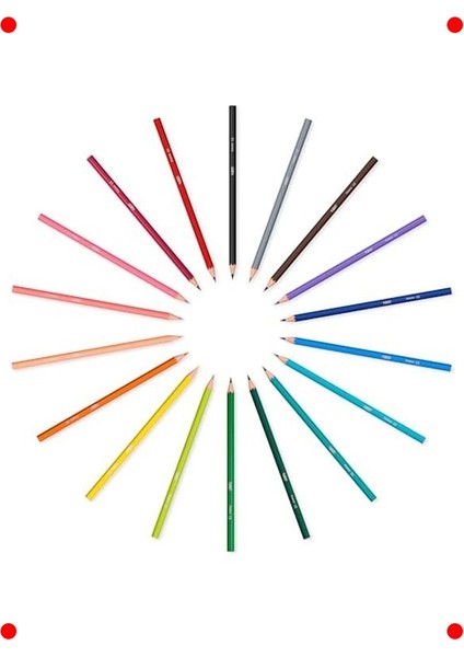 24 Renk Kıymık Oluşturmaz Kuru Boya Kalemi fiyatları