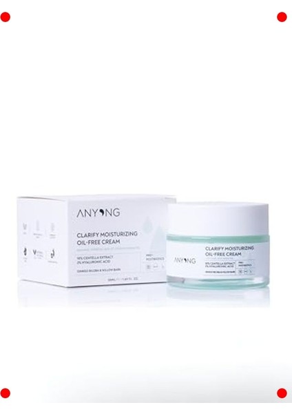 Sakinleştirici Nemlendirici Yağsız Krem (Yağlı Cilt) 50 ml