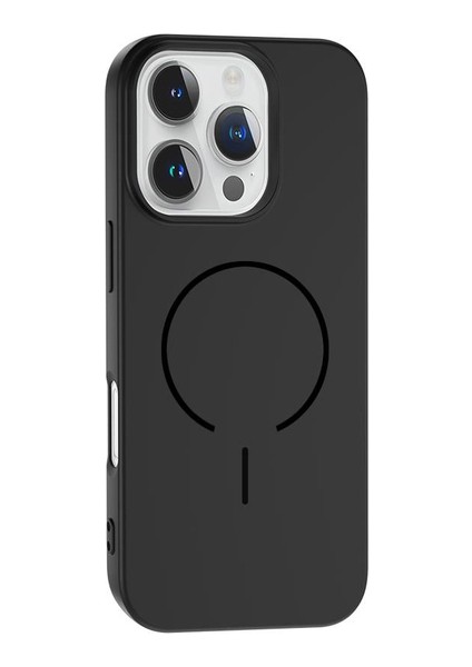 iPhone 12 Pro Max Magsafe Özellikli Içi Kadife Yumuşak Aqua Silikon Kılıf