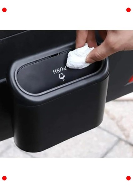 Portatif Çok Fonksiyonlu Araç ve Ev Çöp Kovası Organizer