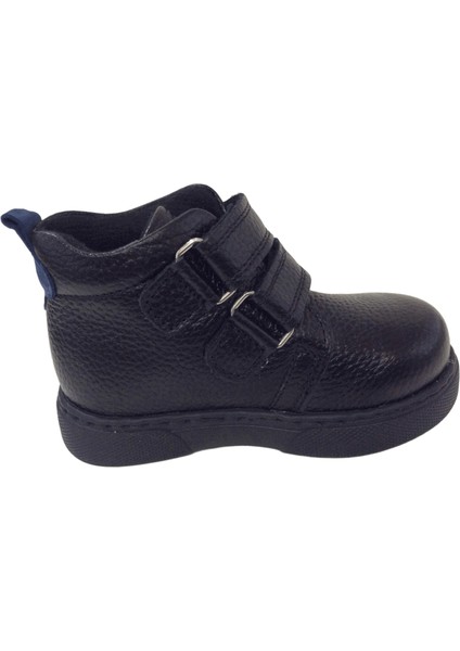 1001 Ridente Siyah Mavi Bebe Erkek Çocuk Bot % 100 Deri Cırtlı modelleri