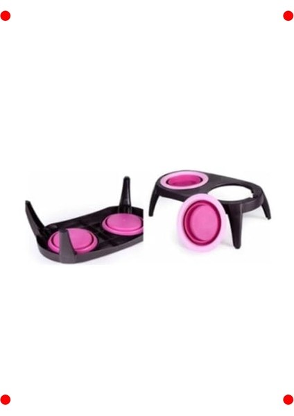 Ikili Katlanabilir Evcil Hayvan Mama Kabı ve Standı indirimleri