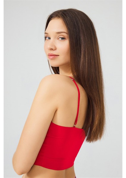 Ayarlanabilir Ince Askılı Lazer Kesim Crop Büstiyer 3'lü Paket fiyatları