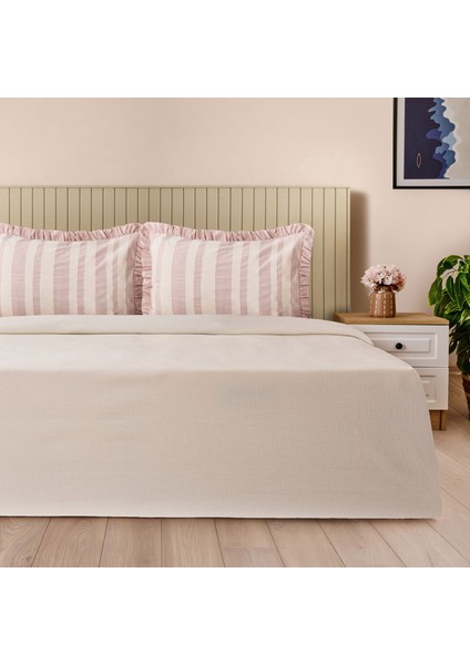 Soft Friluce Çift Kişilik Pike Seti - Kiremit