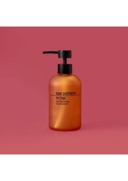 Cam Sıvı Sabunluk - Turuncu - 19 cm fiyatları
