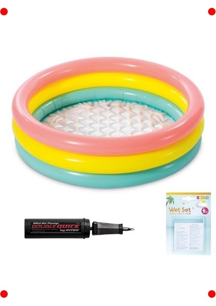 Şişme Bebek Çocuk Havuzu Seti (86X25 Cm)