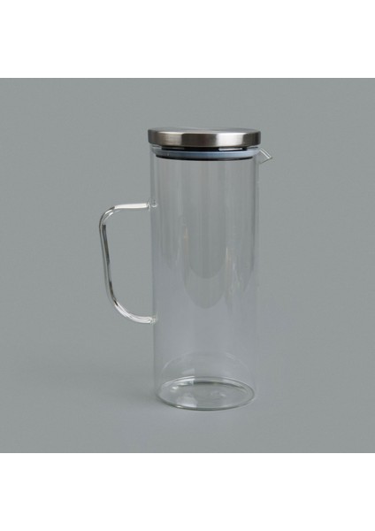 Cam Sürahi Bardak Pipet Seti - Şeffaf / Gri modelleri