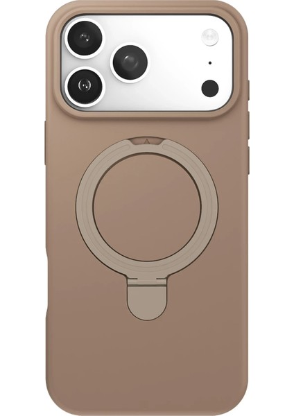 Apple iPhone 17 Pro Max Regal Magsafe Standlı Kapak - Çöl Titanyum fiyatları