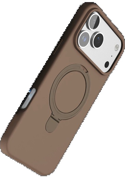 Apple iPhone 17 Pro Max Regal Magsafe Standlı Kapak - Çöl Titanyum indirimleri