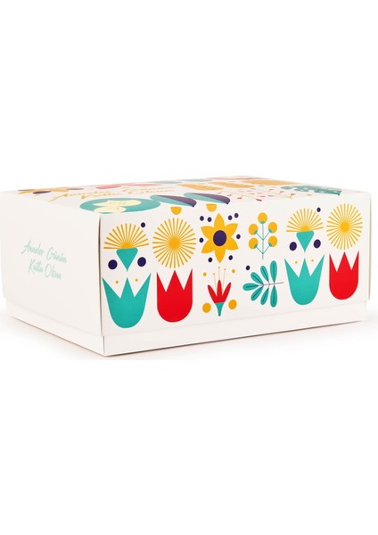Deco Anneler Günü Desenli Hediye Kutusu - Renkli - 35 cm fiyatları