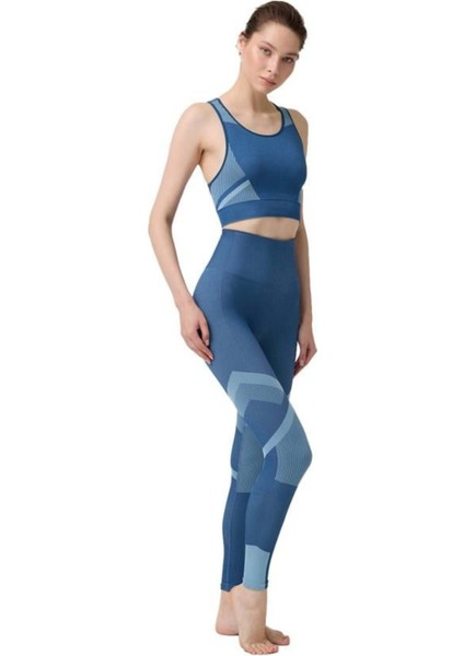 Ip Askılı Çıkarılablilir Kaplı Seamless Crop Atlet