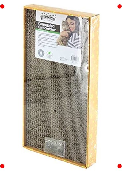 Dikdörtgen Karton Kedi Tırmalığı - 48 cm