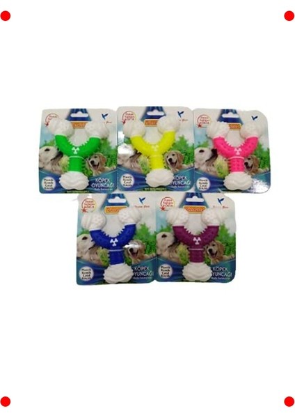 Dental Sağlık Için Plastik Kemik Çatal Köpek Oyuncağı