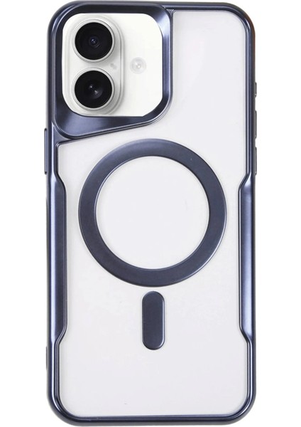 iPhone 16 Plus Kılıf Boyi Magsafe Silikon Kapak - Lacivert