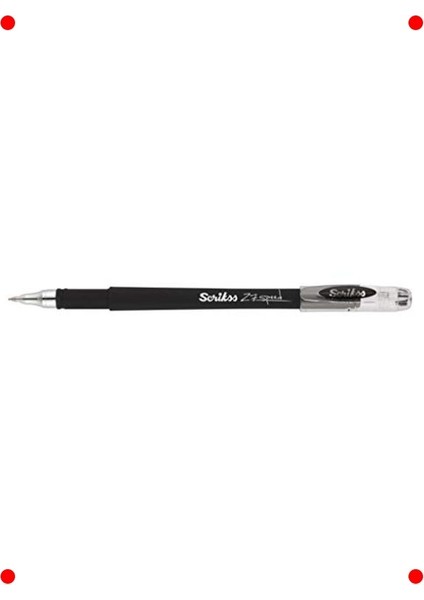 Siyah Jel Tükenmez Kalem Seti - 0.7 mm (12 Adet)