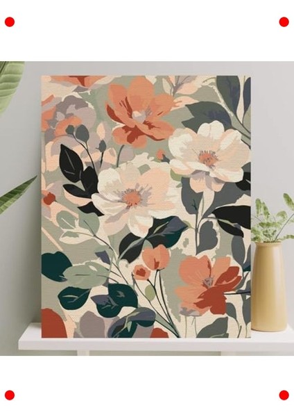 Sayılarla Boyama Tuval Seti - Ilkbahar Manzarası