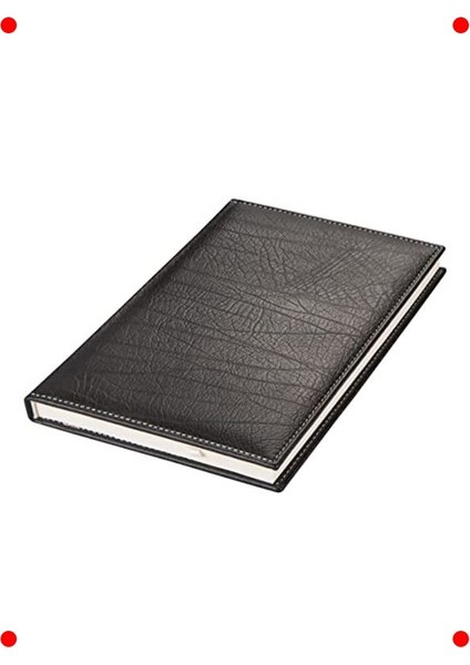 2026 Tarihli Lüks Deri Günlük Ajanda Siyah