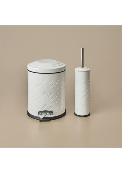 Bath Desenli 2'li Banyo Seti - Beyaz fiyatları