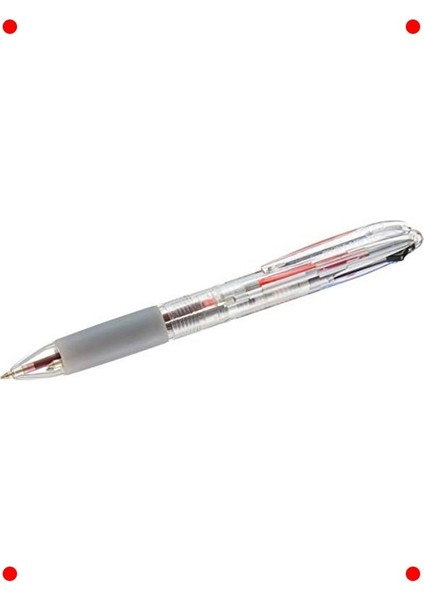 Çok Renkli Tükenmez Kalem (Siyah, Mavi, Kırmızı)