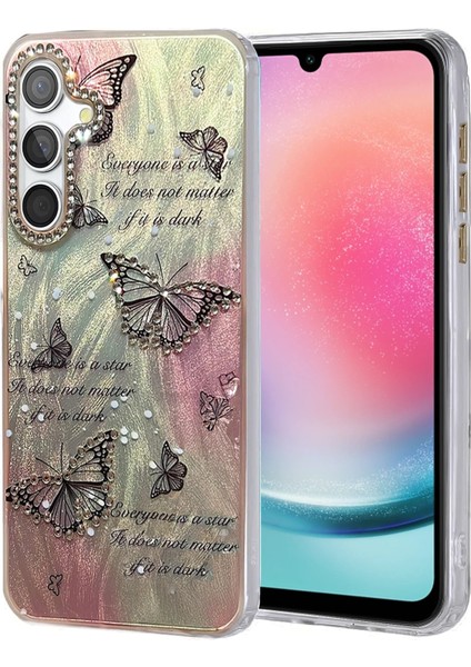 Samsung Galaxy A24 4g Kılıf Blade Aynalı Desenli Kapak - Desen 6