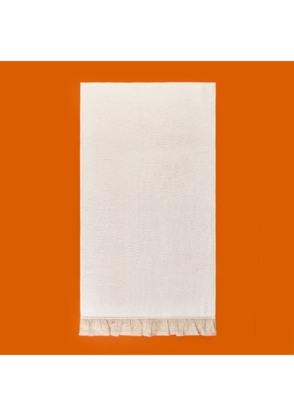 Soft French Cottage Twin Çiçek Desenli Yüz Havlusu - Ekru - 50X90 cm fiyatları