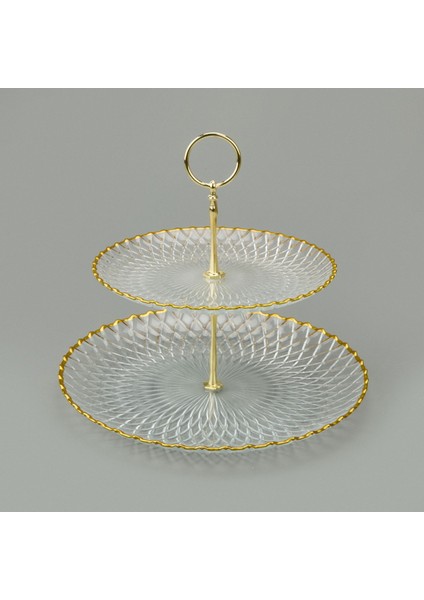 Kitchen Zelazo Iki Katlı Kurabiyelik - Şeffaf / Altın modelleri