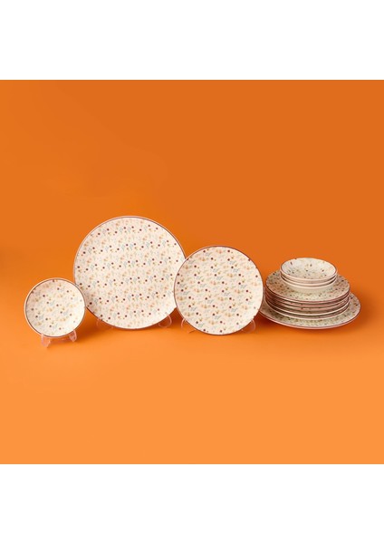 Kitchen Seramik 12 Parça Çiçekli Kahvaltı Takımı - Renkli modelleri