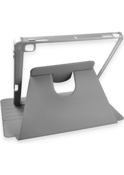 iPad 10.2 (7.nesil) Kılıf Starling 360 Kalemlikli Tablet Kılıf - Gri