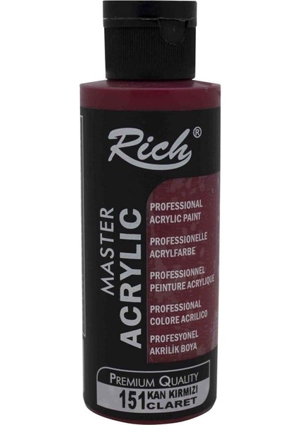 Rich Akrilik Boya Master 120 cc Kan Kırmızı 120-151