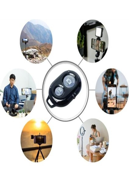 Bluetooth Uzaktan Fotoğraf ve Video Çekme Kumanda Pilli Tüm Telefonlara Uyumlu fiyatları
