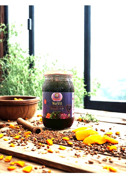 ISMAYILCAN - NurVit - Yaban Mersinli - Safranlı Omega-3 Takviyeli 14 Bitkili Doğal Karışımlı Macun