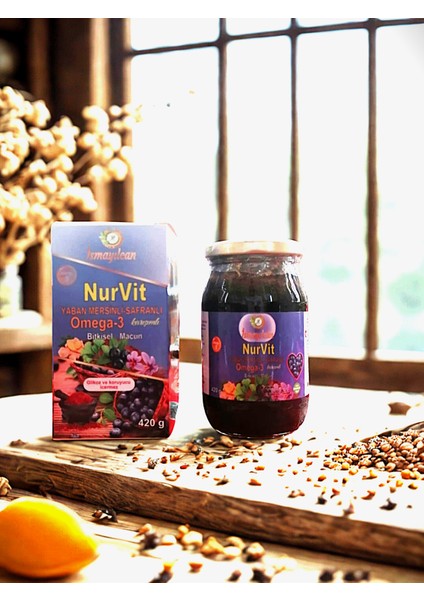 ISMAYILCAN - NurVit - Yaban Mersinli - Safranlı Omega-3 Takviyeli 14 Bitkili Doğal Karışımlı Macun indirimleri