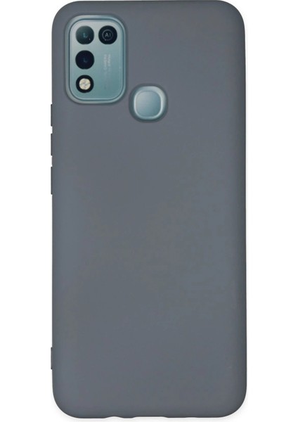Infinix Hot 10 Play Kılıf Nano Içi Kadife Silikon - Gri