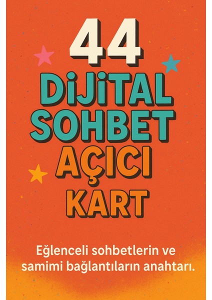 Rastgele 44 Adet Dijital Sohbet Açıcı ve Buz Kırıcı Soru Kartı fırsatları