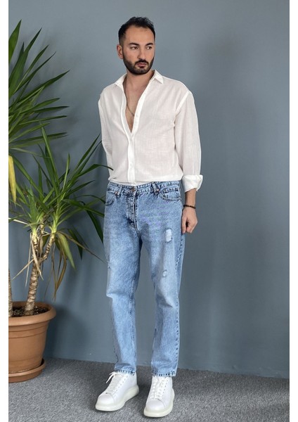 %100 Pamuk Oversize Uzun Kollu Keten Gömlek indirimleri