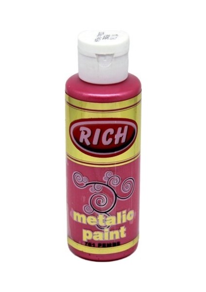 Rich Akrilik Boya Metalik 120 cc Pembe 0761