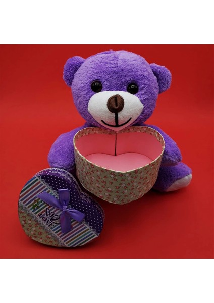 Sevimli Kalp Kutulu Peluş Ayıcık - Lisinya fiyatları