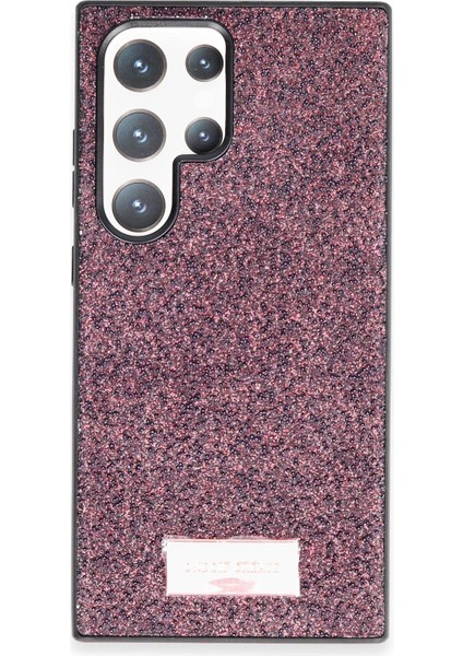 Samsung Galaxy S23 Ultra Bright Simli Kapak - Derin Mor