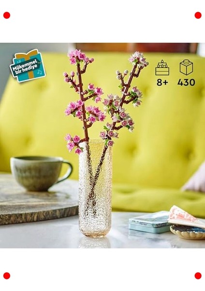 Kiraz Çiçekleri Yapım Seti, Dekoratif Çiçek Modeli indirimleri