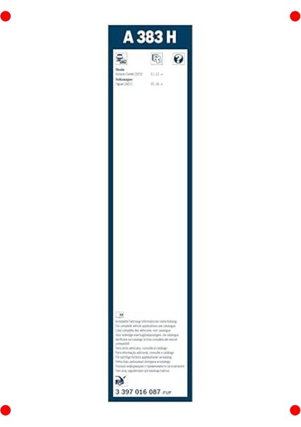 Çoklu Model Uyumlu Arka Silecek - 380 mm (Yüksek Performans) modelleri