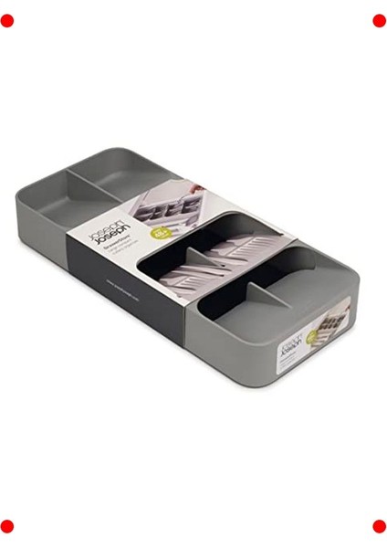 Kompakt Gri Çatal Bıçak Çekmece Düzenleyici modelleri