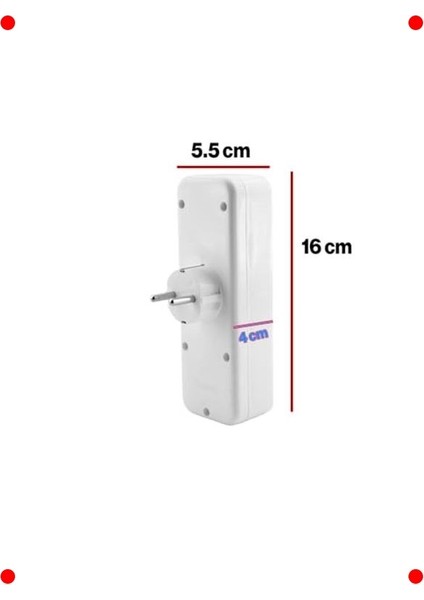 Akım Korumalı Anahtarlı 2'li Kablosuz Priz fırsatları