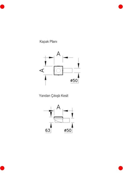 Kare Mat Krom Duş Kanalı, Yandan Çıkışlı, 10X10 cm fiyatları